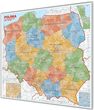 Mapa magnetyczna Polski administracyjna 1:500 tys. 144x134 cm Mapa magnetyczna Polski administracyjna 1:500 tys. 144x134 cm