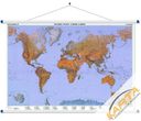 Mapa ścienna Świata fizyczna 1:35 mln. 123x82 cm Mapa ścienna Świata fizyczna 1:35 mln. 123x82 cm