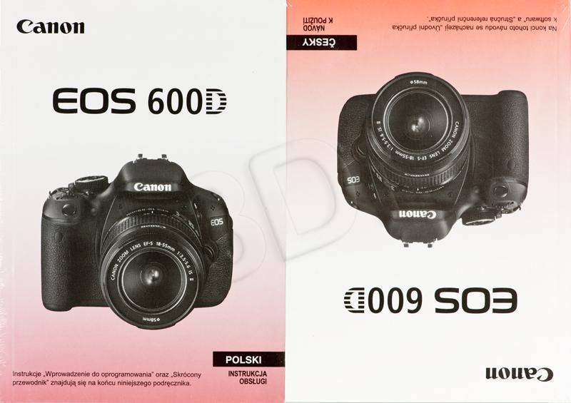 Canon instr. gwar. opr do EOS600D (0034X269)