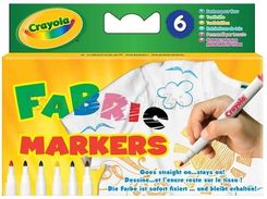 Markery do tkanin 6 szt CRAYOLA