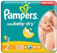 PAMPERS Active Baby 2 Mini Economy Pack 108szt