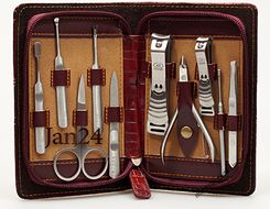 zestaw do Manicure, Pedicure 10 elementów w etui