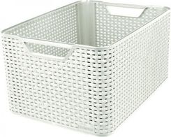 Kosz plastikowy RATTAN L CURVER 30L KREM