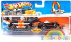 Hot Wheels Fast Freight Ciężarówka Z Przyczepą Czarna Hot Wheels Fast Freight Ciężarówka Z Przyczepą Czarna