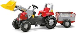 Rolly Toys Traktor Junior Z Łyżką I Przyczepą (811397)