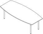 Astra O-Mat 240 X 110(80), H=75 Cm Stół Konferencyjny Astra O-Mat 240 X 110(80), H=75 Cm Stół Konferencyjny