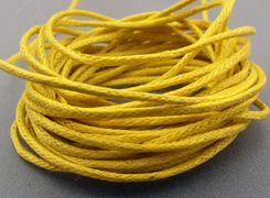 Sznurek woskowany 1mm żółty