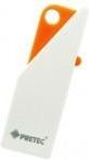 Pretec i-Disk PUSH - 8GB ( apple white/ orange) - (P2H08G-O)