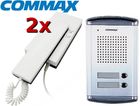 Commax Zestaw Panel Dr-2A2N + 2x Unifon Dp-20Hr
