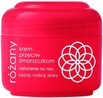 ziaja Różana promocyjny zestaw krem przeciw zmarszczkom na noc 50 ml + peeling z mikrogranulkami 60 ml