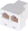 ACT Łącznik trójnik 3 x RJ45 ż biały (SH3029) ACT Łącznik trójnik 3 x RJ45 ż biały (SH3029)