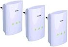 D-LINK zestaw 3 adapterów sieciowych CPL 500 Mbps z gniazdem (DHP-501AV + DHP-500AV)