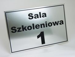 Tabliczka informacyjna GRAWER numer sali, 