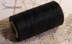 SZNUREK LNIANY CZARNY LEN 1 mm SZPULA 120 m