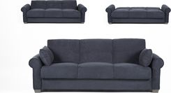 Wersalka/Sofa Antracyt 225 cm rozkładana 