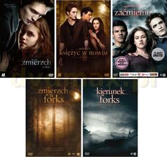 Saga zmierzch Kolekcja: zmierzch / Księżyc w nowiu / zaćmienie / Kierunek Forks / zmierzch W Forks (5DVD)