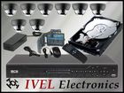 Zestaw do Monitoringu: Rejestrator BCS0804LE-AS + Dysk 500GB + 8szt  Kamera kolorowa 650 linii SONY EFFIO CCD   + Zasilacz 12v 5a + rozgałeźnik zasila