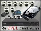Zestaw do Monitoringu: Rejestrator BCS0804LE-AS + Dysk 500GB + 8szt Kamera zewnętrzna 600 LINII KOPUŁKOWA  2.8mm 92 stop  + Zasilacz 12v 5a + rozgałeź