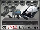 Zestaw do monitoringu: Rejestrator BCS0804LE-AS + Dysk Twardy 500GB SATA SEAGATE + 8 szt Kamera przemysłowa KPC133ZEP  + Zasilacz 12V 5A + Łączówka Za