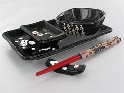 Komplet do sushi Czerń 846-3056