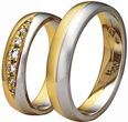 Złote obrączki ślubne Swepol Amare Diamante wzór 154/NM