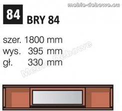 Meblomax Witryna Wisząca Brylant 1800 1  ( ) 