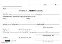 Wniosek o urlop A6 offset