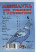 Mieszanka dla gołębi bez pszenicy i 15 kg 