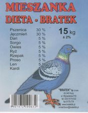 Mieszanka dla gołębi dieta 15 kg