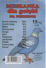 Mieszanka dla gołębi na pierzenie 15 kg