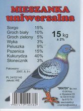 Mieszanka dla gołębi uniwersalna 15 kg