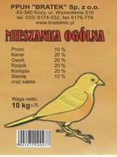 Pokarm dla kanarków 10 kg