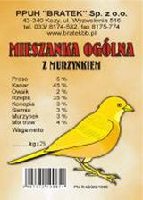Pokarm dla kanarków z murzynkiem 10 kg