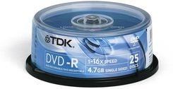 Tdk DVD-r 4.7gb 16x Cake 25 (DVD-R47CBED25)