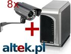 Zestaw do monitoringu IP (NVR8 + 8 x OD-325HD)