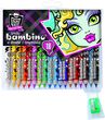 St. Majewski Monster High Kredki Drewniane Bambino Z Nadrukiem 18 Kolorów + Temperówka 250118
