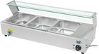 Royal Catering Bain Marie podgrzewany bufet 3 podgrzewane pojemniki do potraw Royal Catering Bain Marie podgrzewany bufet 3 podgrzewane pojemniki do potraw