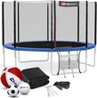 Hop-Sport Trampolina 12Ft (366Cm) z Siatką Ochronną zewnętrzną