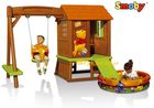 Smoby Domek Kubuś Puchatek + Zjeżdżalnia + Basen + Huśtawka 31116
