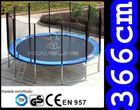 Koweline Trampolina Ogrodowa z Siatką 12Ft 366Cm