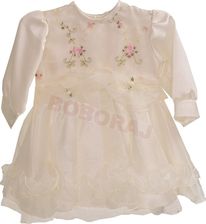 SUKIENKA HAFTOWANE KWIATKI ECRU roz. 68
