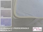 Ochraniacz i prześcieradło 2 w 1 Hevea Milusie 120x60