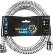 Aqualine Spyro plastikowy spiralny 200 cm chrom/biały 11031