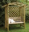 Pergola z łukiem i ławką 23281