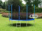 Hop-Sport Trampolina Ogrodowa z Siatką Wewnętrzną 10 Ft 304 Cm