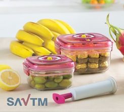 Savtm Pojemniki próżniowe 5 el Kwadrat