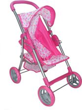 ALEXIS Wózek Spacerowy Dla Lalek Różowy Me-9353-P Baby Mix