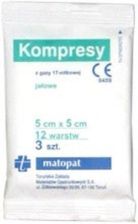 KOMPRESY BAWEłNIANE STERYLNE (GAzIKI) 5x5 cm -3 SzT