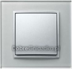Berker Wyłącznik pojedynczy  B.7 Glass śnieżnobiały