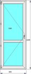 Plastimet Drzwi balkonowe OB8 lewe 865x2295